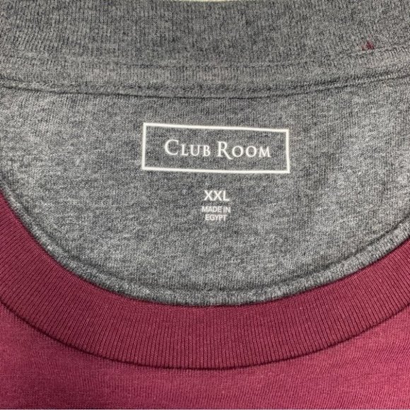 Club Room Mens Doubler Red Cotton Crewneck Tee T-Shirt Top  Size XXL - Picture 4 of 12